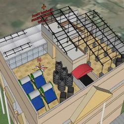 Roof-mounted -solar-structure